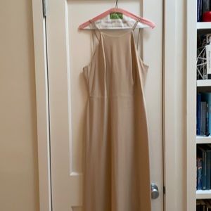 Amsale Emma Bridesmaid Dress in Fawn